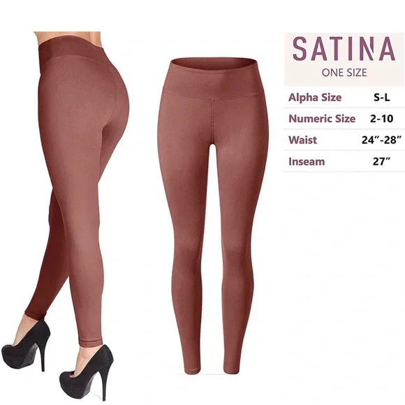 ❌SOLD❌ SATINA High Waisted Leggings for Women - Picture 2 of 6
